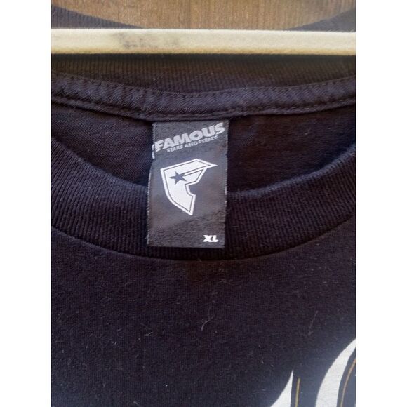 FAMOUS Y2k‎ VINTAGE MENS CLASSIC FAMILIA BLACK T-SHIRT XL - Picture 4 of 6